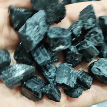 100g Természetes fekete turmalin kavics jet kő Retro Nyers Drágakövet, kő, Érc sugárvédelmi Kő Kézműves