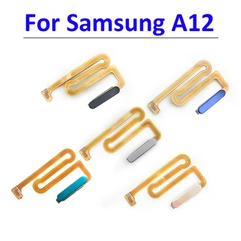 10db/Sok, a Home Gombot, Ujjlenyomat-Touch ID Érzékelő Flex Szalag Kábel Samsung Galaxy A12 A Power Off Gomb Gomb
