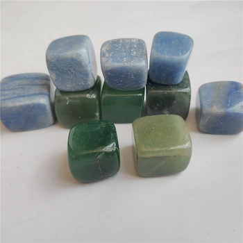 15-30mm Természetes Aventurine Zöld Kék Ásványok Példány Szabálytalan Alakú Csiszolt Kemény Kő Reiki Gyógyító Otthoni Dekoráció
