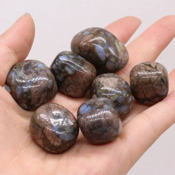 20-30mm Természetes féldrágakő Kő Kék Csillogó Kő Szabálytalan Alakú akváriumban Ékszerek Kő DIY Otthon Dekoráció, Dísz