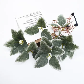 20 Db Mesterséges Növények Otthoni Dekoráció Karácsonyi Levelek Díszítő Virágok, Koszorúk, Esküvői Kiegészítők