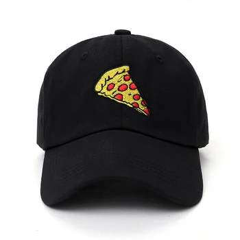 2017-re új pizza hímzés apa cap Trucker pamut a Kalap A Nők a Férfiaknak Állítható Méretű Baseball Sapka Szabadtéri sportok kalap 4759
