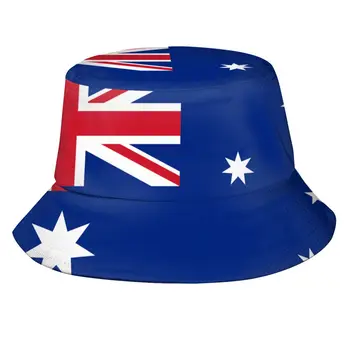 2021 Férfiak Nők Nyári Ausztrál Zászló Vödör Kalap Bob Halász kalap Szabadtéri Utazás Napellenző Divat Panama