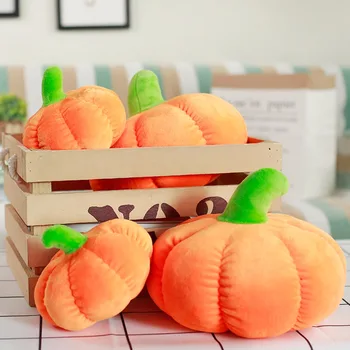 3D Töltött Sütőtök Szimuláció Párna Plüss Játék tök Halloween-Napi Ajándék