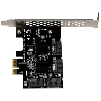 4Ports SATA 6G PCI Express Vezérlő Kártya Szorzó PCI-e, hogy SATA3.0 III. Converter a Hűtőborda Bővítő Adapter SSD HDD