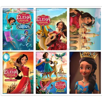 5d Diy Gyémánt Festmény Disney Elena A Avalor Rajzfilm Princess Gyémánt-Mozaik Hímzés, keresztszemes Készletek Art lakberendezés Ajándék