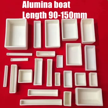 99,9% - os Alumínium-oxid Kerámia Crucible Cupel Hajó Minta Jogosultja a Cső Tokos Kemencében