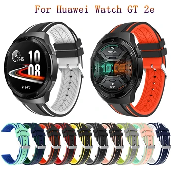 A Huawei Óra gt 2e Heveder Zenekar Divat Szilikon Watchbands az Óra GT 2 GT2 46mm Smart Sport Karkötő Karkötő Csere