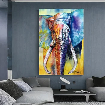 A készletek DIY gyémánt festmény színű elefánt táj teljes dimaond hímzés színe elefánt dekoráció gyémánt-mozaik színű elefánt