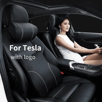 A Tesla Model 3-Kiegészítők Autó Fejtámla Modell Y S X Fejtámla Elöl Ülés Ágyéki Teljes Védelme Memory Foam Párna Derék Támogatás