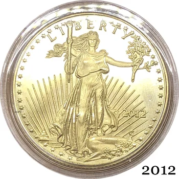 Amerikai egyesült Államok Sas aranyrúd Brass Fém érmék $25 Fél Uncia, 25 Dollárt 2012 Szabadság istenben bízunk benne, Másolás Érme