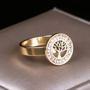 Arany, Ezüst színű, rozsdamentes acél gyűrű női Kiegészítők Kristály Strassz-férfi gyűrű acél magas minőségű 2019