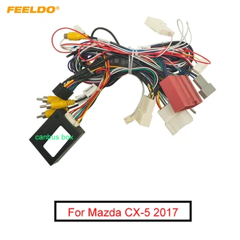 FEELDO Autó 16pin Audio kábelkorbács A Canbus Doboz Mazda CX-5 2017 Utángyártott Sztereó Telepítés Vezeték Adapter