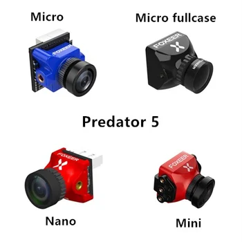 Foxeer Ragadozó, 5 Mini Nano Mikro/teljes esetben racing FPV Kamera kapcsolható Super WDR OSD 4ms Latency Korszerűsített Foxeer Ragadozó V3