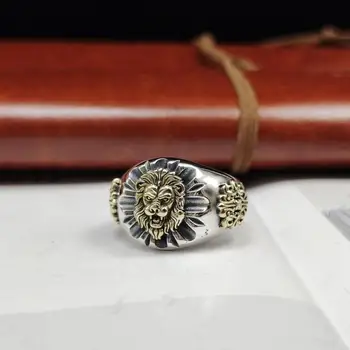 Hatalmas Zsarnoki oroszlánfej-Gyűrű, a Férfiak Alkalmi Vintage Nyomtatás Gyűrű, Ékszerek, Ajándék