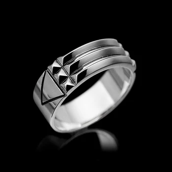 Huitan Modern Design Fémes Pár Gyűrűk a Nők/Férfiak Romantikus Évforduló Ajándék, Kreatív Ujj Gyűrű Unisex Divat Ékszerek
