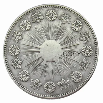 Japán Érmék 1 Yen - Meiji 3 Év Ezüst Bevonatú Minta Másolása Dekoratív Érme