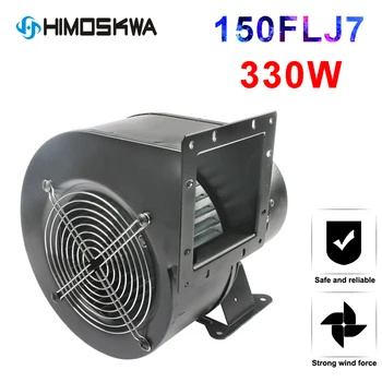 Kis teljesítmény frekvencia centrifugális ventilátor 150FLJ7 / 5 220V 380V 320W 330W ipari hűtő ventilátor EU, UK, AU dugó adapter