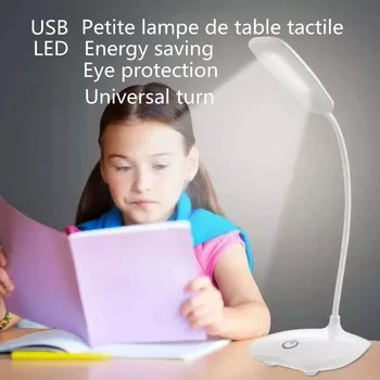 Lampe de chevet enfant, avec chargeur USB, veilleuse tapintható, chevet chambre, iroda, lampe de táblázat à économie d ' énergie, lampe