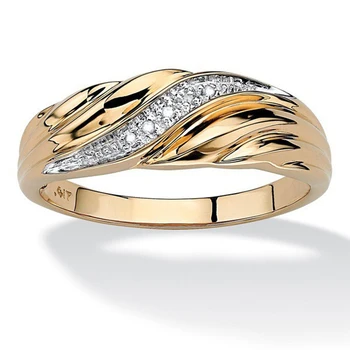 Luxus Sodrott Arany Gyűrű Női Kreatív Geometriai Női Gyűrű, Ékszerek, Elegáns Hölgyek Kristály Ékszerek Parti Lány Ajándék