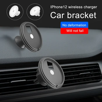Mini Mágneses Autós Töltő tartó iPhone 12 Pro Max Levegő Kilépő Telefon Tartót Autós GPS Navigáció Sejt Mount Támogatás