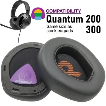 misodiko fülpárna Párna Fülpárna Csere JBL Gaming Headset Kvantum 300 Q300, Kvantum 200 Q200