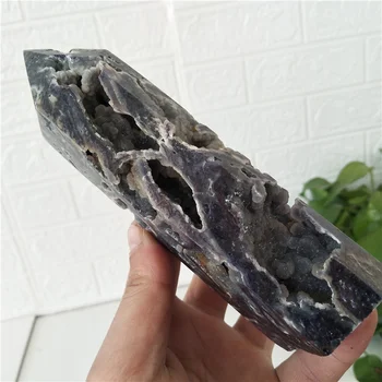 nagy Természetes kő sphalerite ásványi példányok kristály torony lakberendezési feng shui.Csakra pálca pont gyógyító kristály