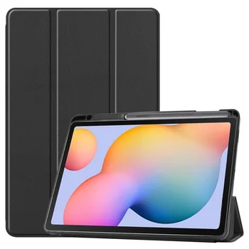 Puha Szilikon Smart Case Samsung Galaxy Tab S6 Lite 10.4 SM-P610/P615 Tabletta Capa Fedél tolltartó Érdekesség