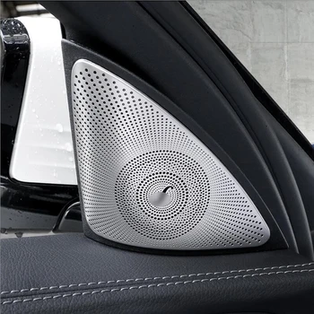 Rozsdamentes Acél Ajtót Audio Sztereó Hangszóró flitterekkel Dekoratív Fedelét díszítőelemek a Mercedes Benz E Osztály W213 stílus
