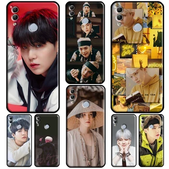 Suga Min Yoongi Kpop A Huawei Honor 10X 8 9 10 Lite 20 10i 7X 4C 7C 6C, 7A Pro 8X 9X 8A 9A 8-AS 9-ES Telefon Esetében
