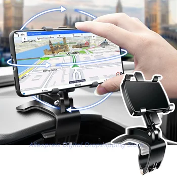 Univerzális Autó Műszerfal Telefon tulajdonosa Easy Clip Állvány GPS Kijelző Tartó Autó Elülső Támogatás Állvány iPhone Samsung Xiaomi