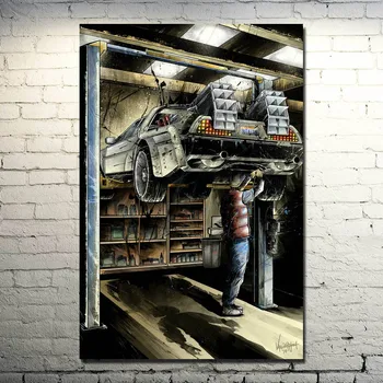Vissza a Jövőbe Autó DeLorean DMC-12 Film, Vászon Festmény