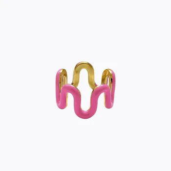 Y2K Ékszer aranyozott Geometriai Szabálytalan Gyűrűk Nők Vintage Harajuku Divat Gyűrű Varázsa 90-es évek Stílusú Esztétikai Ajándékok New