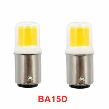 ÚJ B15 LED Izzók, Szabályozható 5W 12V Egyenértékű 50W Halogén, AC110V/220V, BA15D Bin-pin-Bázis, COB Izzók Otthoni Világítás