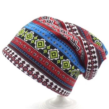 új stílus többszínű hölgy őszi téli meleg divat sokoldalú utánzat gyapjú kalap kockás csíkos nyak bib kettős célt borító sapka