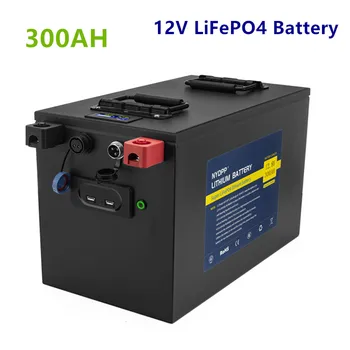 12v LiFePO4 300ah lifepo4 Akkumulátor 12V 300ah akkumulátor lítium-Vas-foszfát akkumulátor RV, a Napenergia，inverter