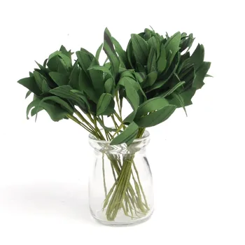 200pcs Zöld Karácsony Pe Levelek Mesterséges Virág, Esküvői Dekoráció Garland Rózsa Levél Dekoratív Kézműves Hamis Virágok Olcsó
