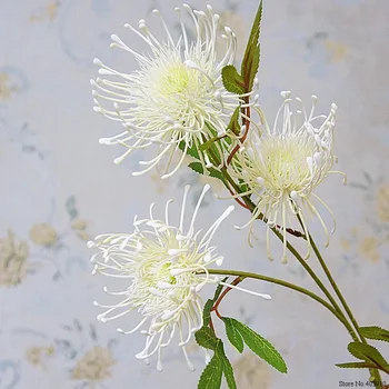 3Heads/ág Leucospermum Mesterséges Virágok, Esküvői dekoráció flores artificiales műanyag hamis virágok fleur artificielle
