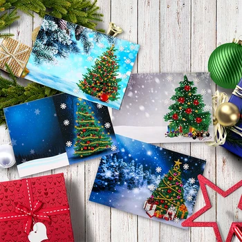 5D DIY Gyémánt Festmény Kártyák Karácsonyi Üdvözlőlapok Mikulás, Karácsonyi Képeslap Kézműves Ajándék Gyerekeknek, Karácsonyi Dekoráció