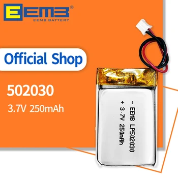 EEMB 502030 Újratölthető Akkumulátor 3,7 V 250mAh Lítium-Polimer Akkumulátor Lipo Akkumulátorok Kamera Bluetooth Hangszóró Keyboard WiFi