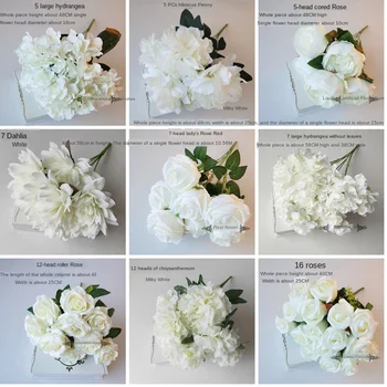 Fehér Roes művirágok Selyem Bazsarózsa Esküvőt Díszítő, Gyönyörű Mesterséges pünkösdi Rózsa Rózsa Selyem Virág DIY Haza Kerti Party