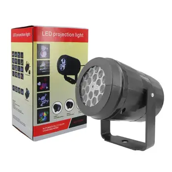 Legújabb High-definition Forgó Projektor Lámpa 16 Minták Beltéri Karácsonyi Blizzard Nyaralás, Buli, Esküvő, Karácsony, Dekoráció