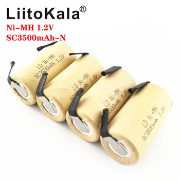 LiitoKala SC 3500mAH NI-MH 1,2 V Újratölthető Akkumulátor magas kisütési sebesség 10C 15C az Elektromos szerszámok-Szerszám akkumulátor DIY nicke