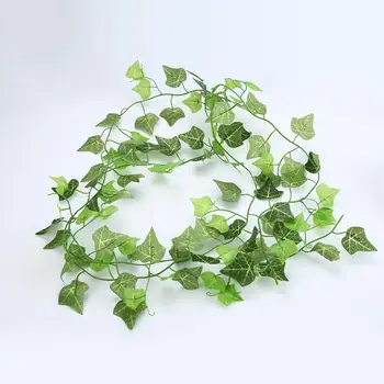 Lóg A Mesterséges Zöld Levél Garland Növények Ivy Szőlő Lombozat Műanyag Hamis Növények Otthoni Kerti Parti, Esküvő Kávé Ház Dekoráció