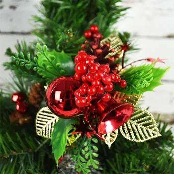 Művirág Bogyók A Karácsonyfa Dekoráció, Műanyag Hamis Növény Karácsonyi Ágak Karácsonyi Dísz Esküvői Dekoráció