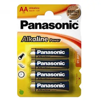 Pilas Panasonic volta eredeti Alcalina Tipo AA LR6 1,5 V-os bliszter 4X Unidades