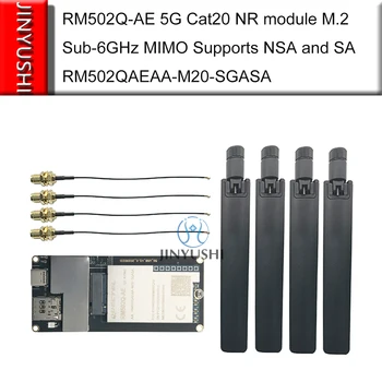 Quectel RM502Q-AE 5G Cat20 NR modul antenna készletek M. 2 sub-6GHz MIMO Támogatja NSA SA RM502QAEAA Gyorsabb, mint EM160R-GL EM06