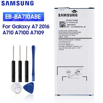 Samsung EB-BA710ABE Eredeti Telefon Akkumulátor Samsung Galaxy A7 2016 A7109 A7100 A710F A710 EB-BA710ABA 3000mAh, Ingyenes Eszközök