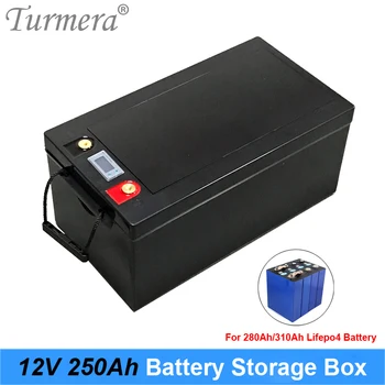 Turmera 12V 280Ah 310Ah 3.2 V Lifepo4 Akkumulátor Tároló Doboz LCD Kijelző Napenergia Rendszer, vagy Szünetmentes Tápegység